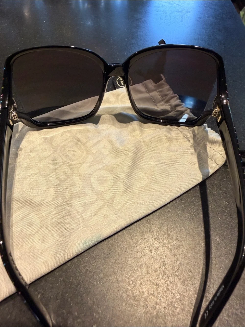 VON ZIPPER DHARMA Black Oversized Women's Sunglasses -